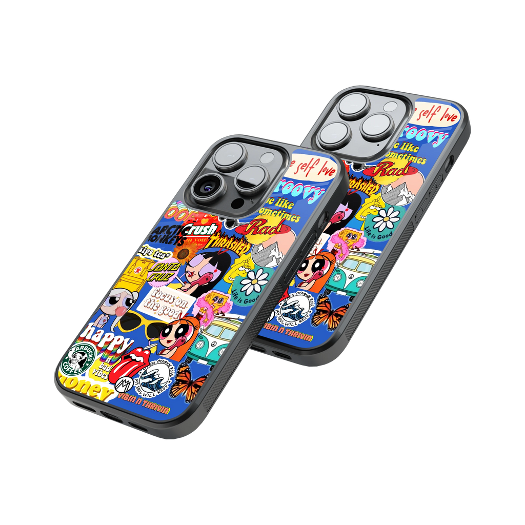 Protective Glass Back Phone Case Compatible with iPhone, Samsung, OnePlus, Pixel & More