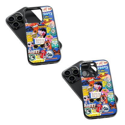 Trendy Glass Back Mobile Case for iPhone, Samsung, Redmi, OnePlus, Google Pixel, Motorola