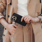 Classic Grid Dark Edition Phone Cover | Glass Case