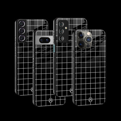 Classic Grid Dark Edition Phone Cover | Glass Case