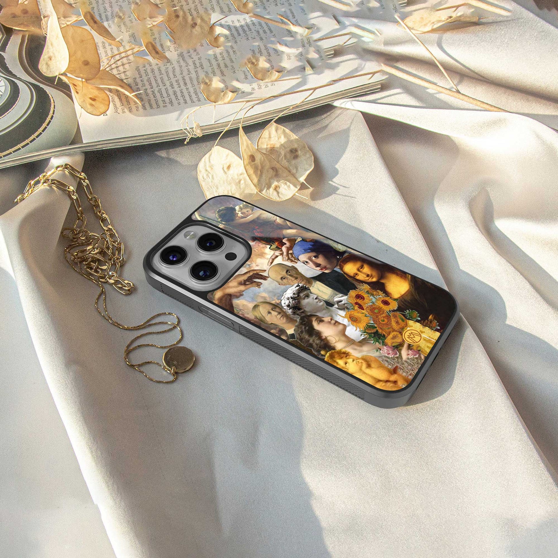 classic icons back phone cover | glass case for iphone 13 pro max