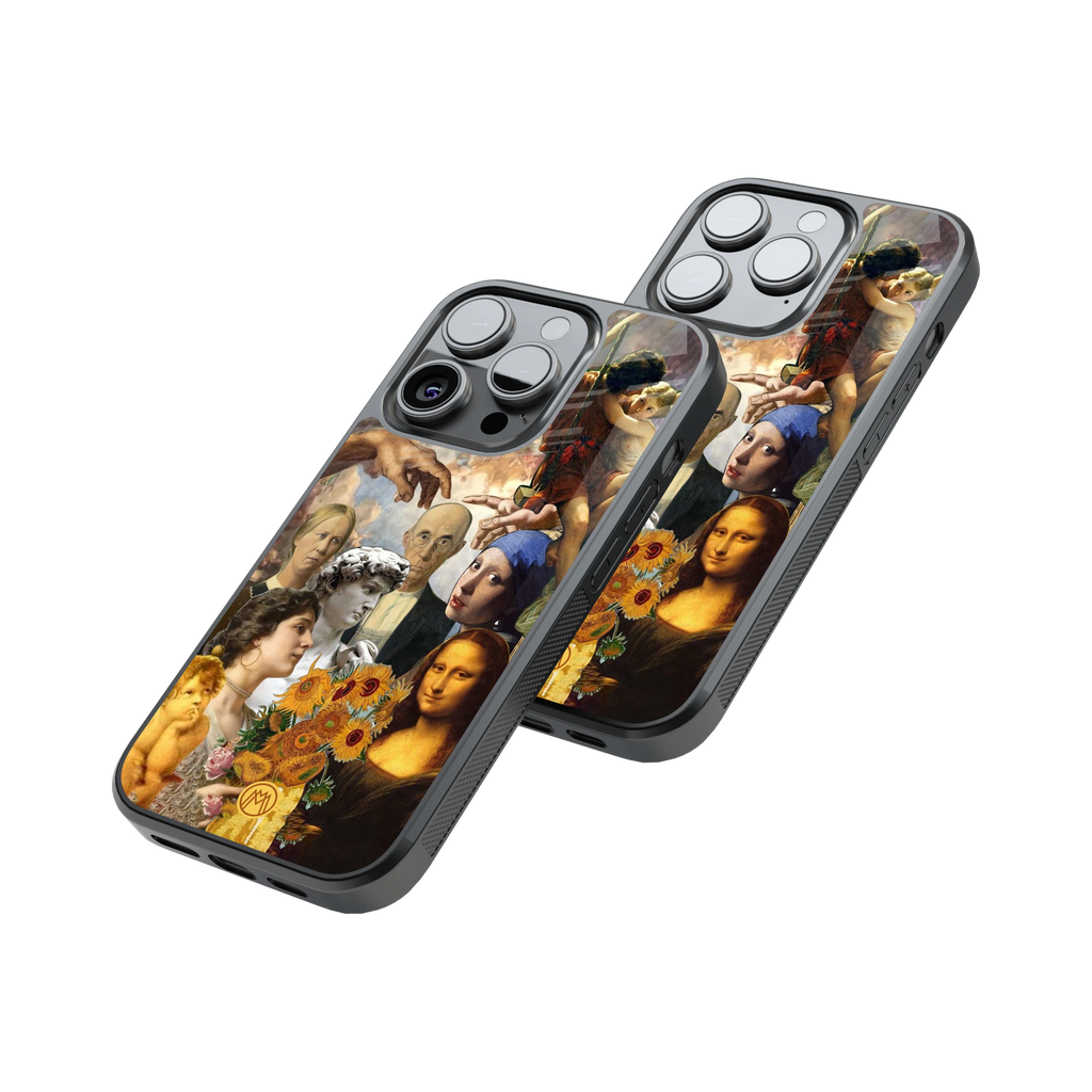 Protective Glass Back Phone Case Compatible with iPhone, Samsung, OnePlus, Pixel & More