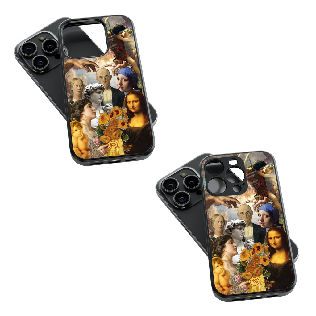 Trendy Glass Back Mobile Case for iPhone, Samsung, Redmi, OnePlus, Google Pixel, Motorola