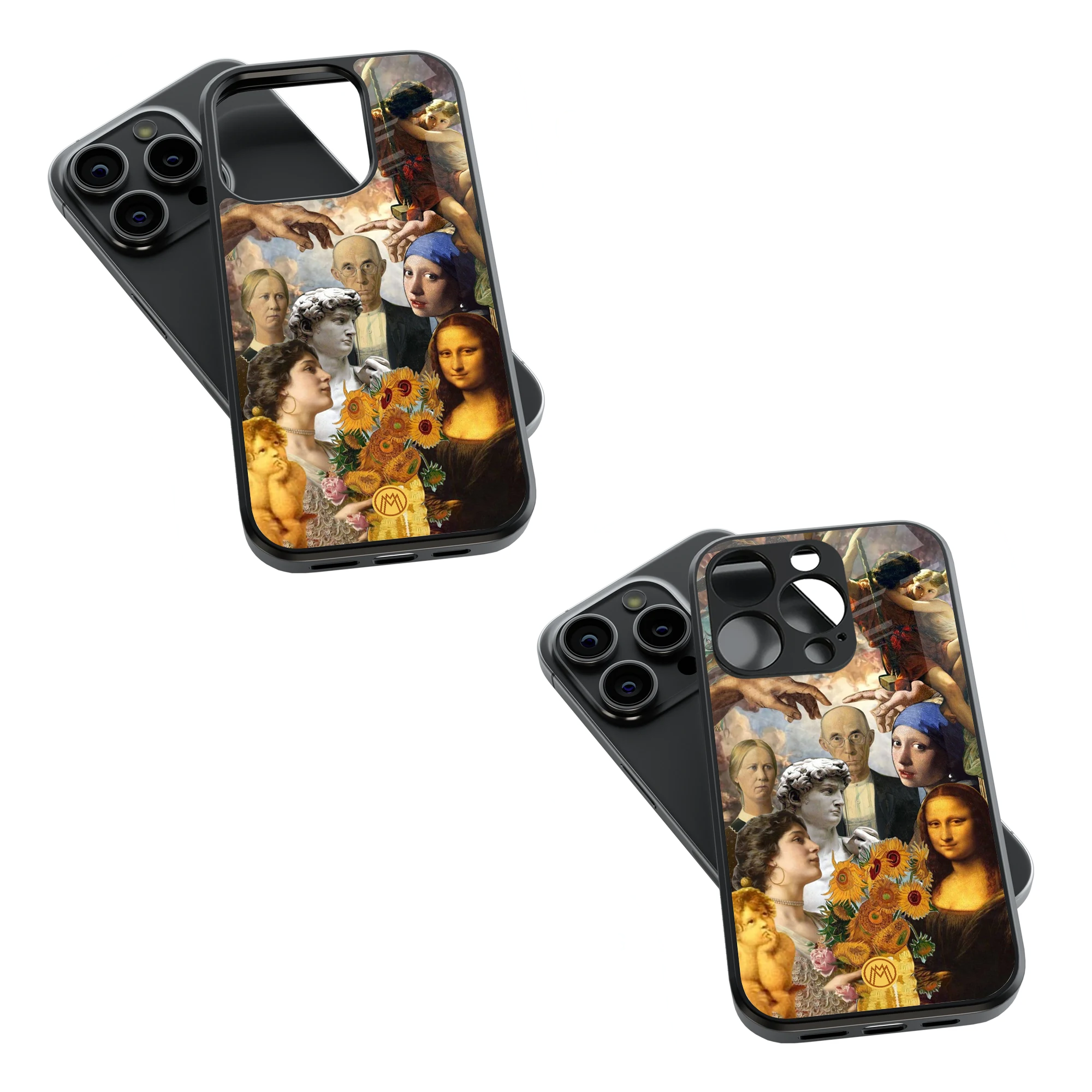 Trendy Glass Back Mobile Case for iPhone, Samsung, Redmi, OnePlus, Google Pixel, Motorola