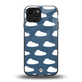 clouds back phone cover | glass case for iphone 13 mini
