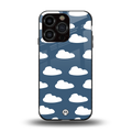 clouds back phone cover | glass case for iphone 13 pro
