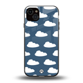 clouds back phone cover | glass case for iphone 14 plus
