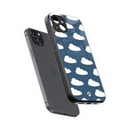 clouds back phone cover | glass case for iphone 14 plus