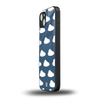 clouds back phone cover | glass case for iphone 15