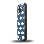 clouds back phone cover | glass case for iphone 16 plus