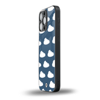 clouds back phone cover | glass case for iphone 16 pro max