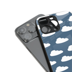 clouds back phone cover | glass case for iphone 13 pro max