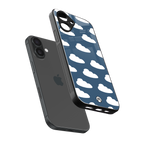 clouds back phone cover | glass case for iphone 16