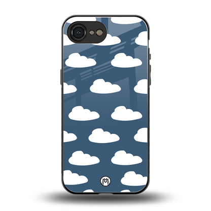clouds back phone cover | glass case for iphone 16e