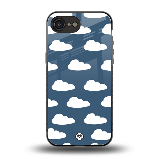 clouds back phone cover | glass case for iphone 16e