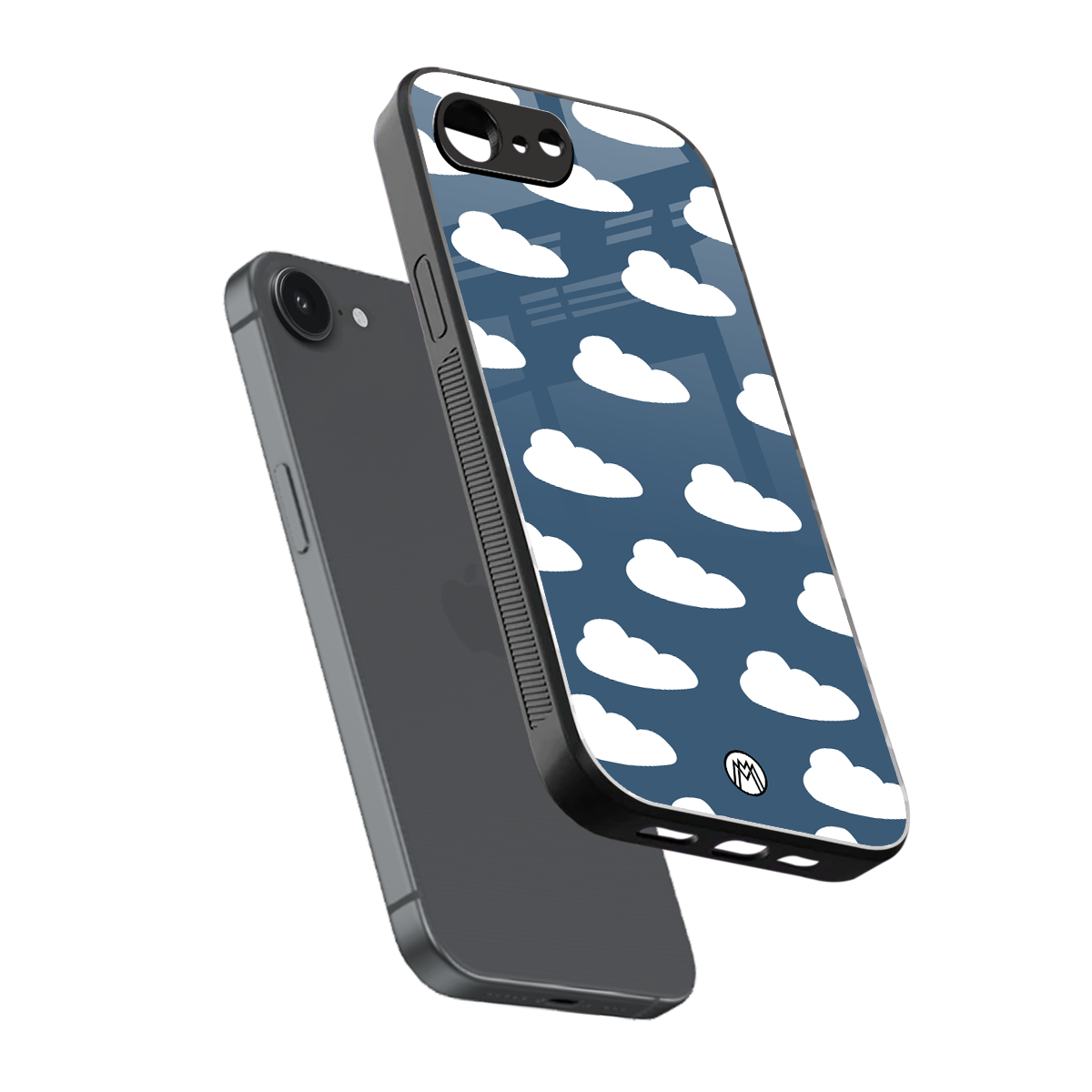 clouds back phone cover | glass case for iphone 16e