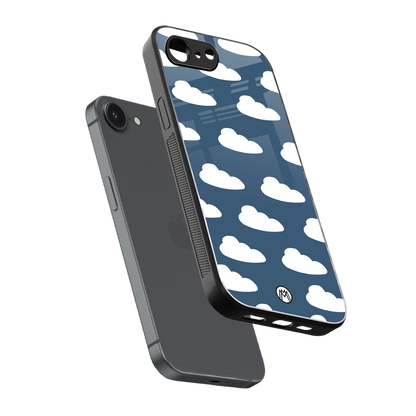 clouds back phone cover | glass case for iphone 16e