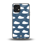 clouds back phone cover | glass case for nothing phone 1