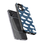 clouds back phone cover | glass case for nothing phone 1