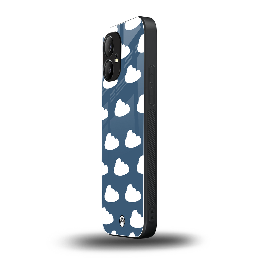 clouds back phone cover | glass case for nothing phone 1