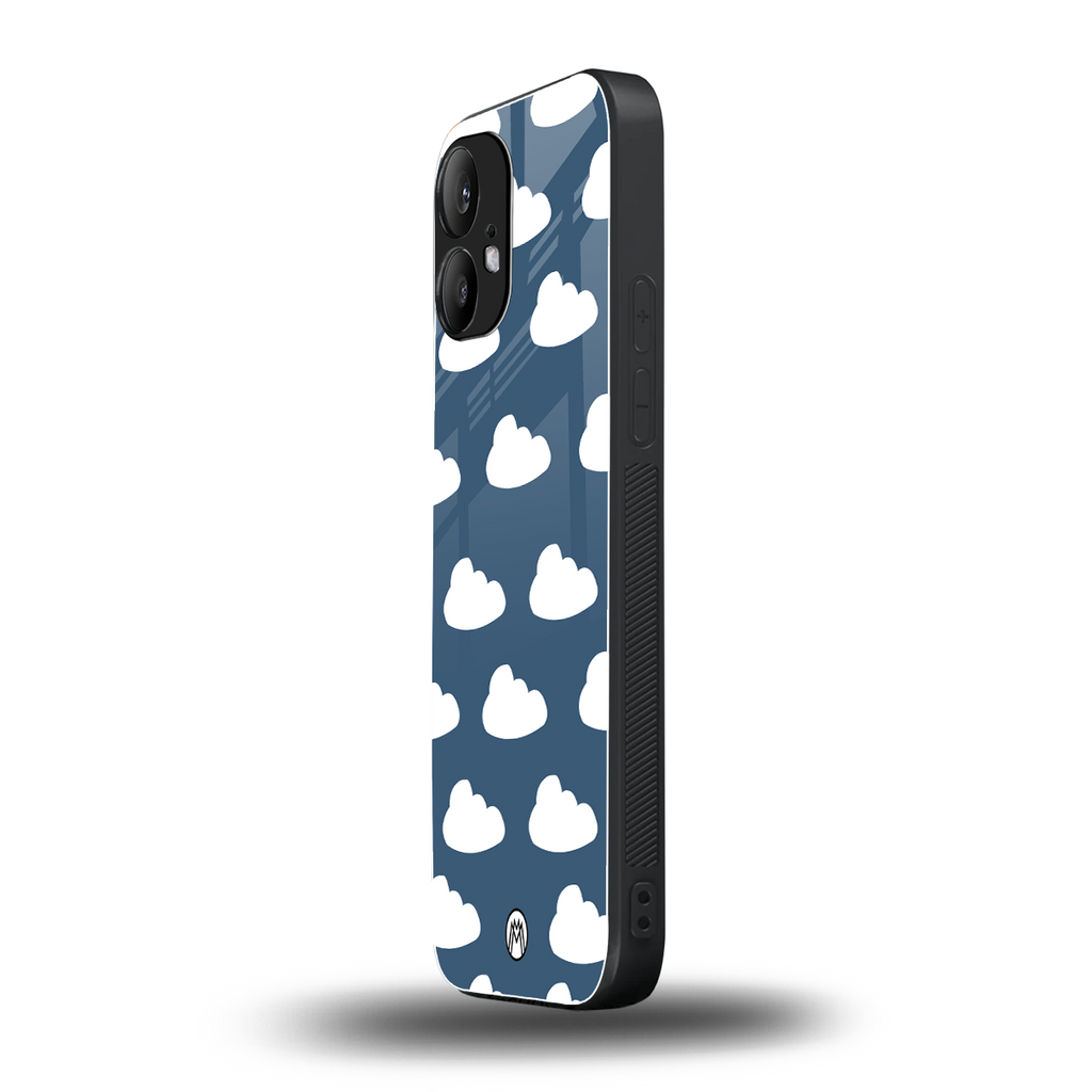 clouds back phone cover | glass case for nothing phone 2
