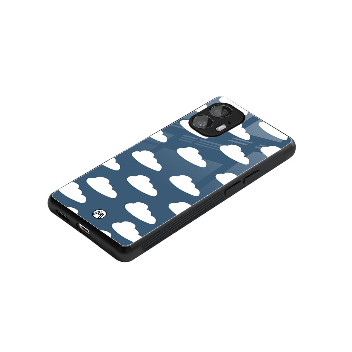 clouds back phone cover | glass case for nothing phone 2