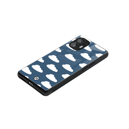 clouds back phone cover | glass case for nothing phone 2