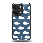 clouds back phone cover | glass case for oneplus nord 3