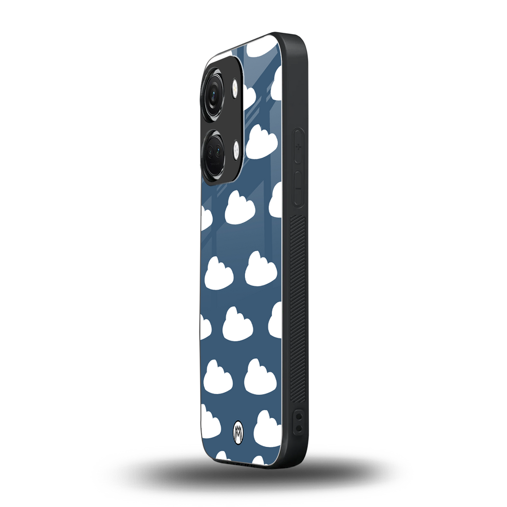 clouds back phone cover | glass case for oneplus nord 3