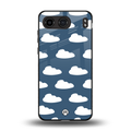 clouds back phone cover | glass case for oneplus nord 4