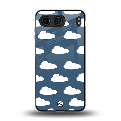 clouds back phone cover | glass case for oneplus nord 4