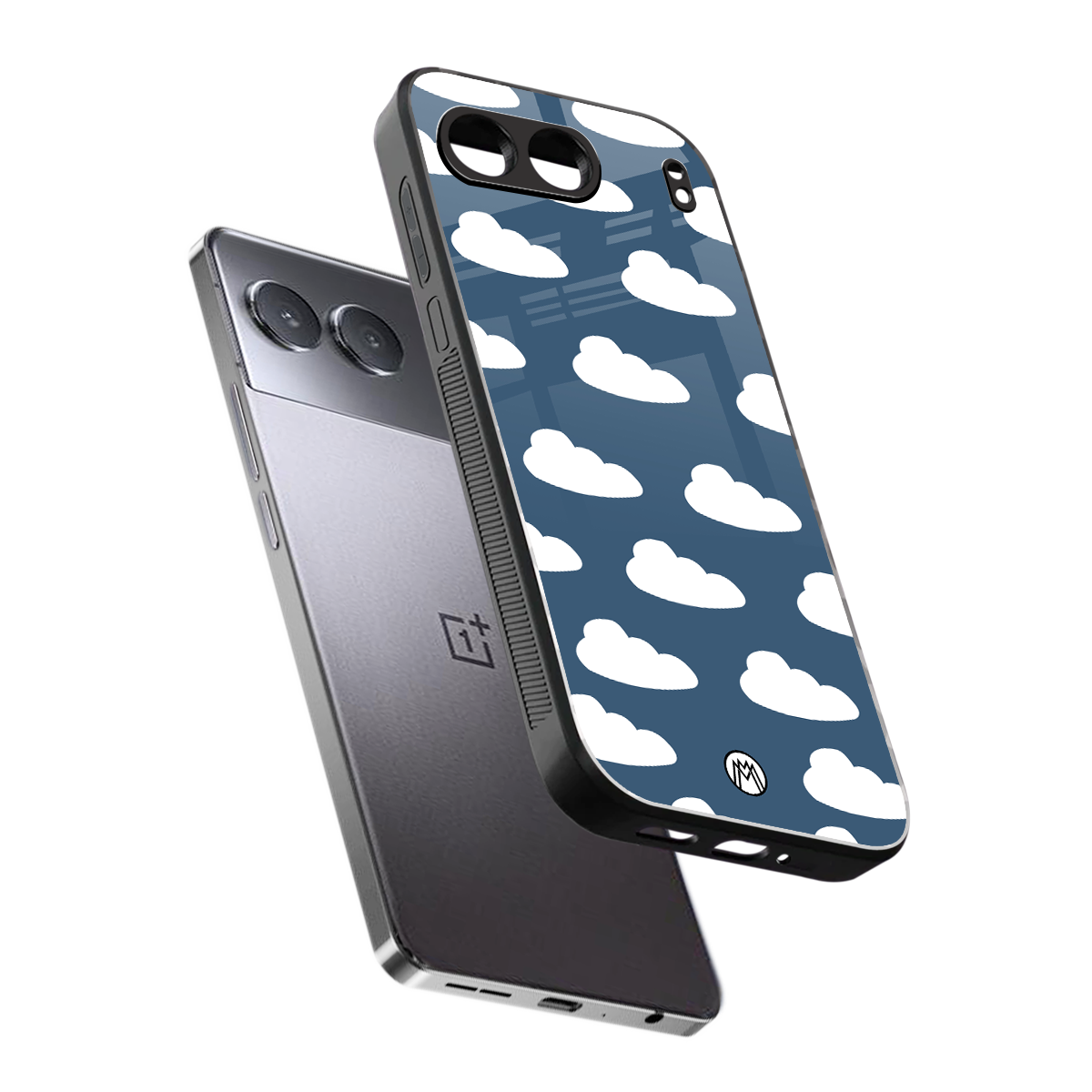 clouds back phone cover | glass case for oneplus nord 4