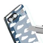 clouds back phone cover | glass case for oneplus nord 4