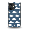 clouds back phone cover | glass case for oneplus nord ce 3