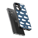 clouds back phone cover | glass case for oneplus nord ce 3