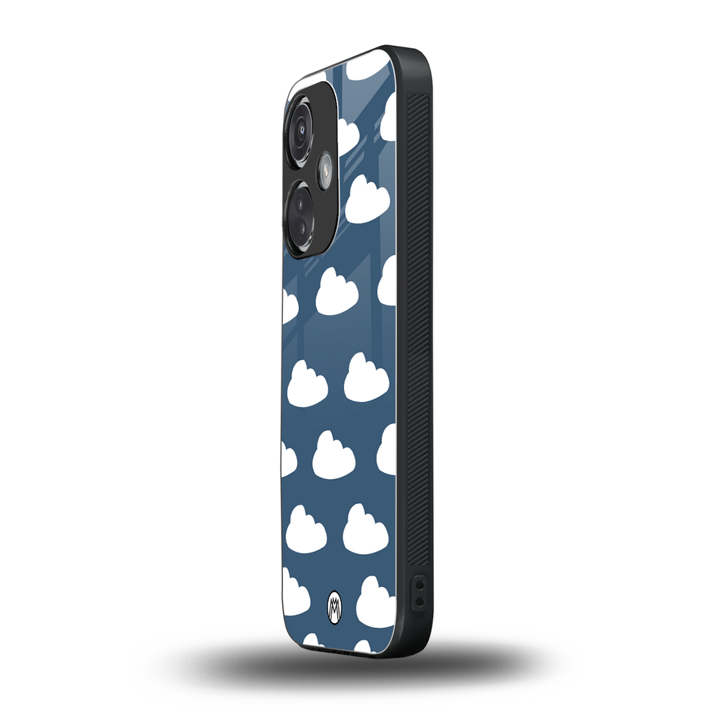 clouds back phone cover | glass case for oneplus nord ce 3