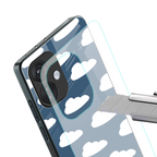 clouds back phone cover | glass case for oneplus nord ce 3