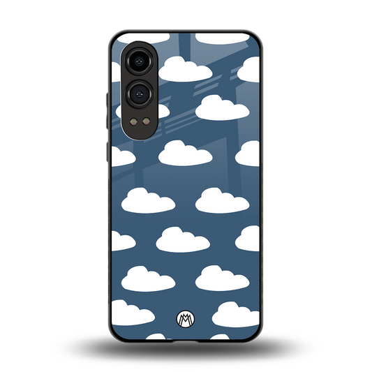 clouds back phone cover | glass case for oneplus nord ce 4 lite