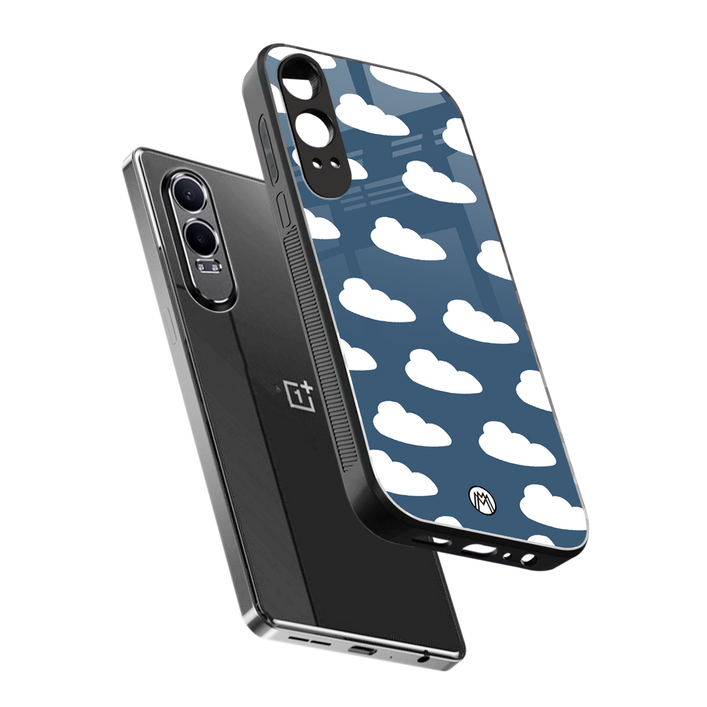 clouds back phone cover | glass case for oneplus nord ce 4 lite