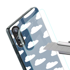 clouds back phone cover | glass case for oneplus nord ce 4 lite