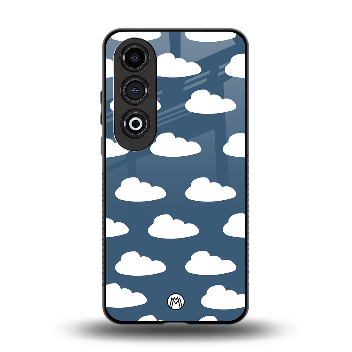 clouds back phone cover | glass case for oneplus nord ce 4