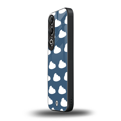 clouds back phone cover | glass case for oneplus nord ce 4