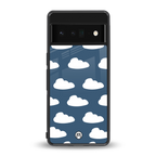 clouds back phone cover | glass case for google pixel 6 pro