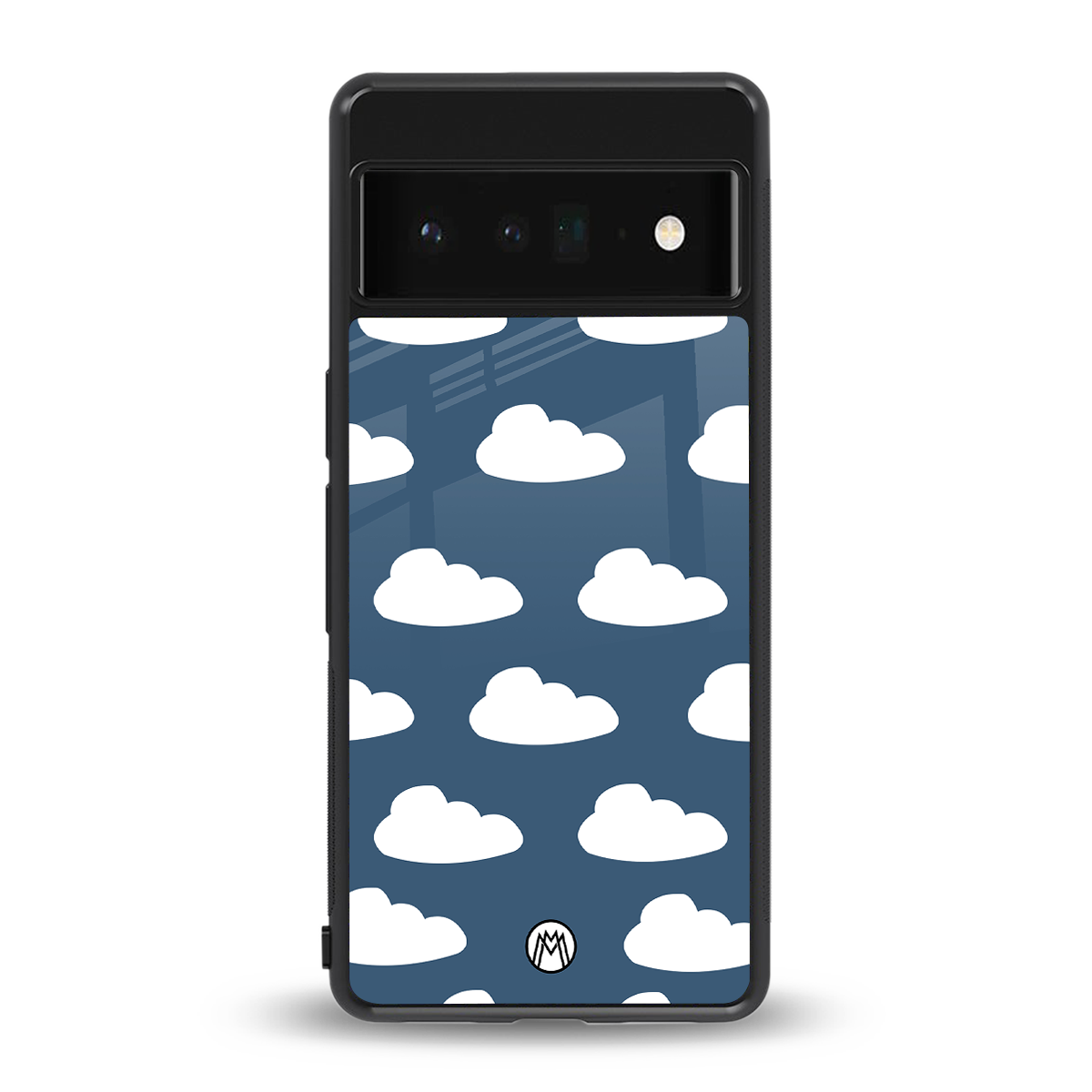 clouds back phone cover | glass case for google pixel 6 pro