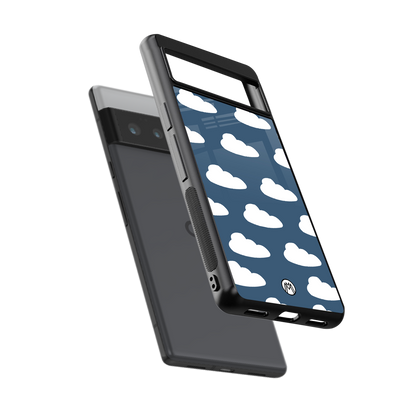 clouds back phone cover | glass case for google pixel 6 pro