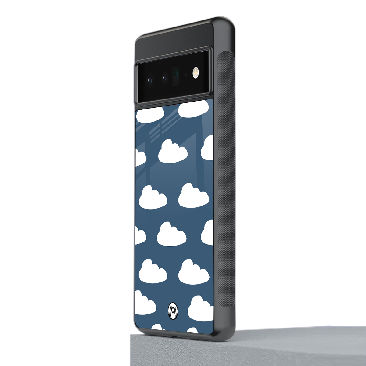 clouds back phone cover | glass case for google pixel 6 pro