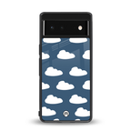 clouds back phone cover | glass case for Google Pixel 6A