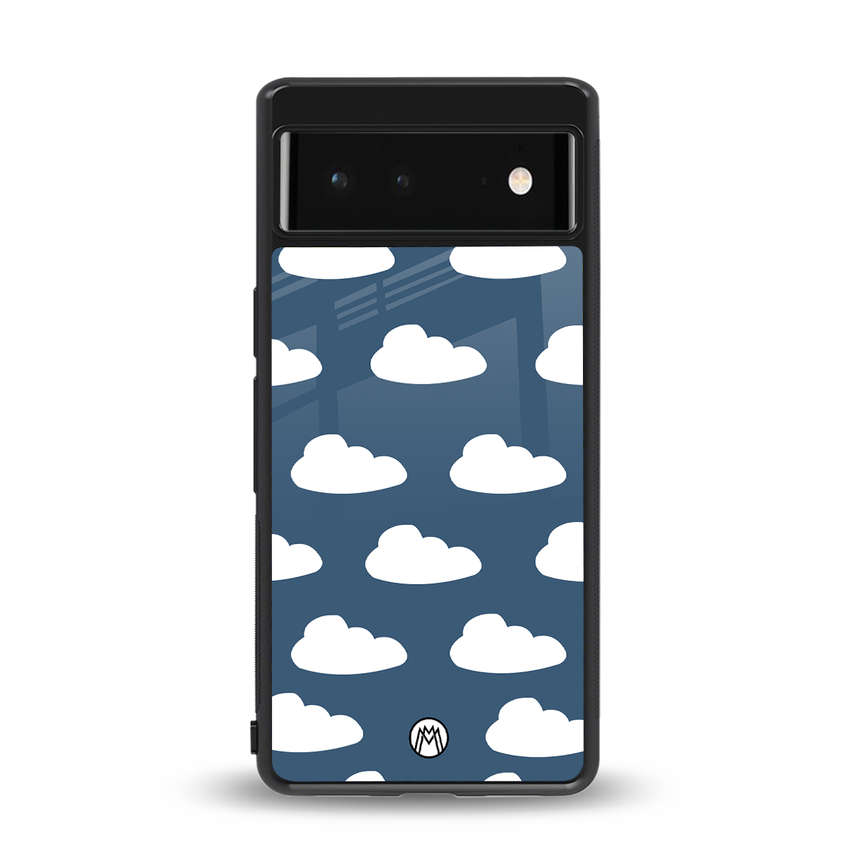 clouds back phone cover | glass case for Google Pixel 6A