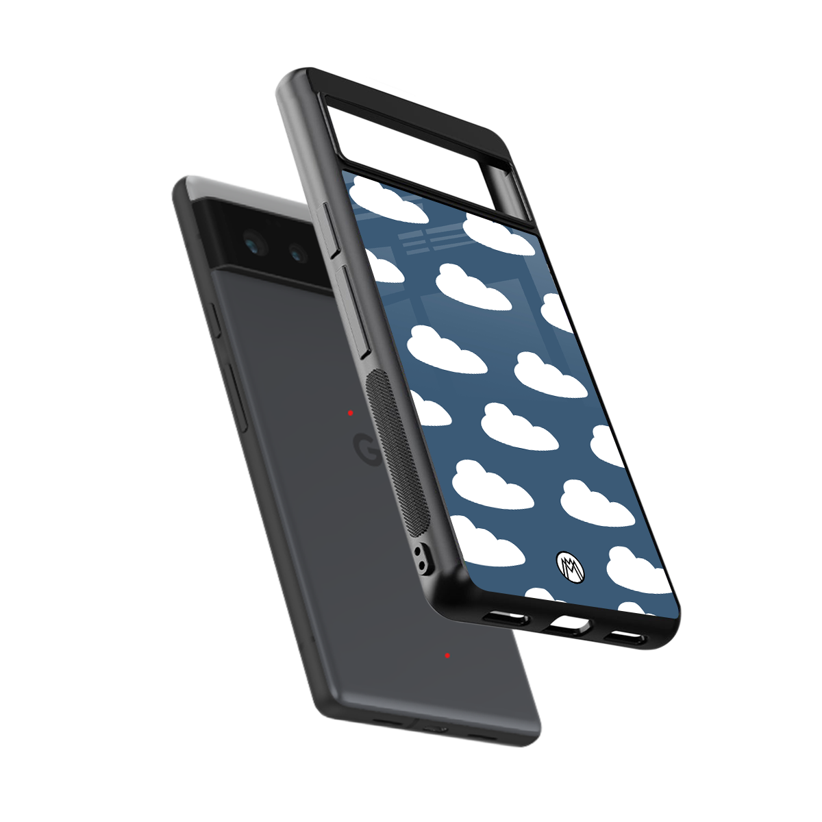 clouds back phone cover | glass case for google pixel 6