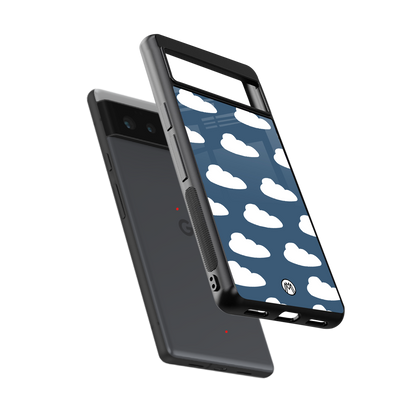 clouds back phone cover | glass case for Google Pixel 6A